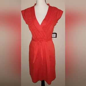 NWT Ellen Tracy 100% Cotton Designer Dress